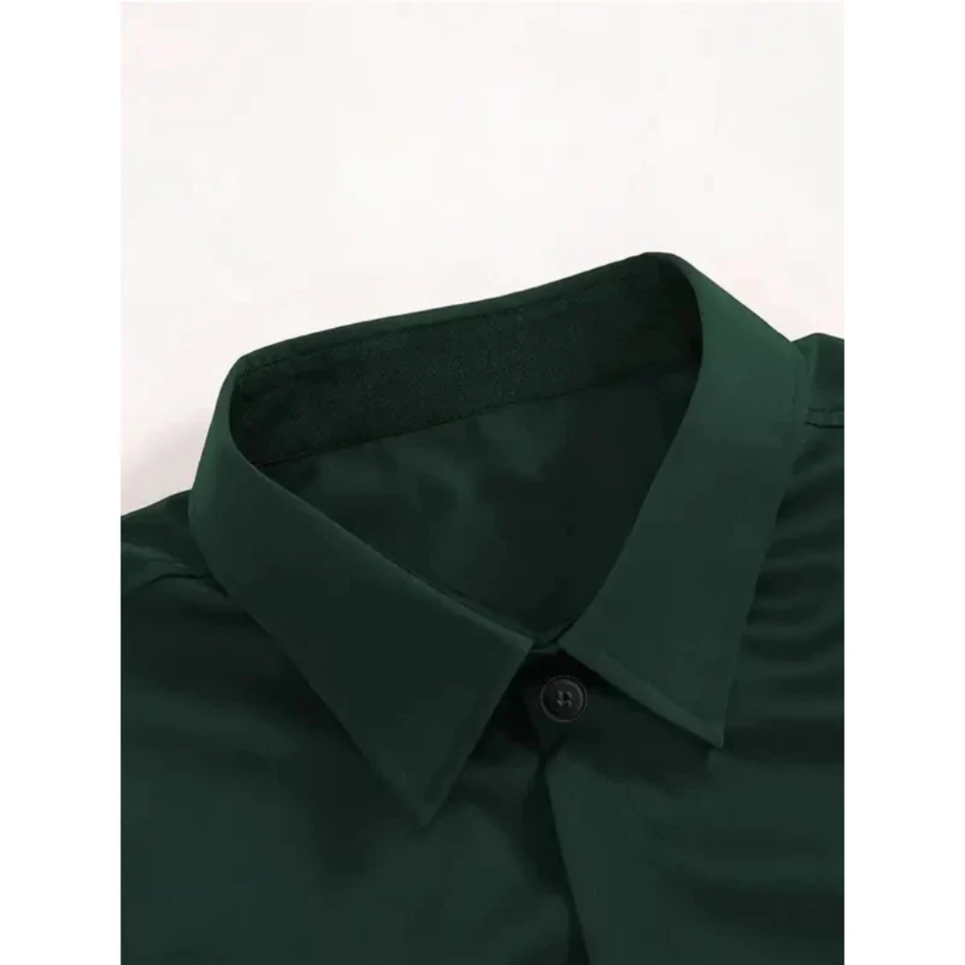 Camisa hombre manga larga slim fit cuello clásico - Heinrich