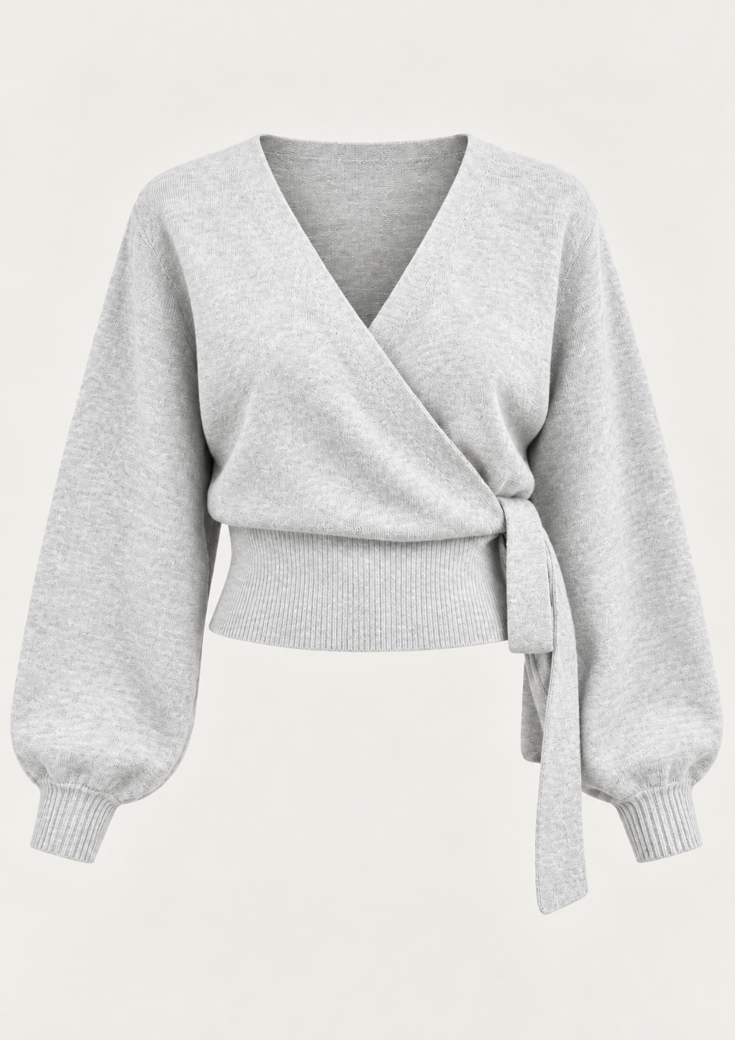 Cárdigan cruzado mujer punto escote pico lazada lateral - Zelinde