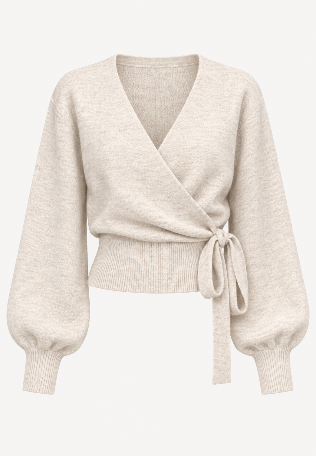Cárdigan cruzado mujer punto escote pico lazada lateral - Zelinde
