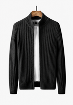 Cárdigan hombre cremallera completa cuello alto - Isandro