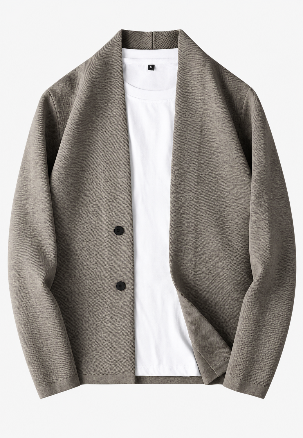 Cárdigan elegante de punto con botones y cuello chal - Salvatore