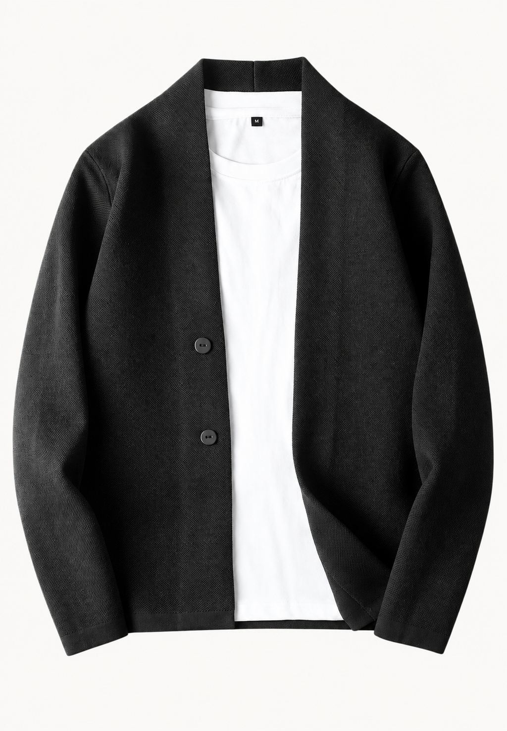 Cárdigan elegante de punto con botones y cuello chal - Salvatore