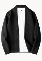 Cárdigan elegante de punto con botones y cuello chal - Salvatore
