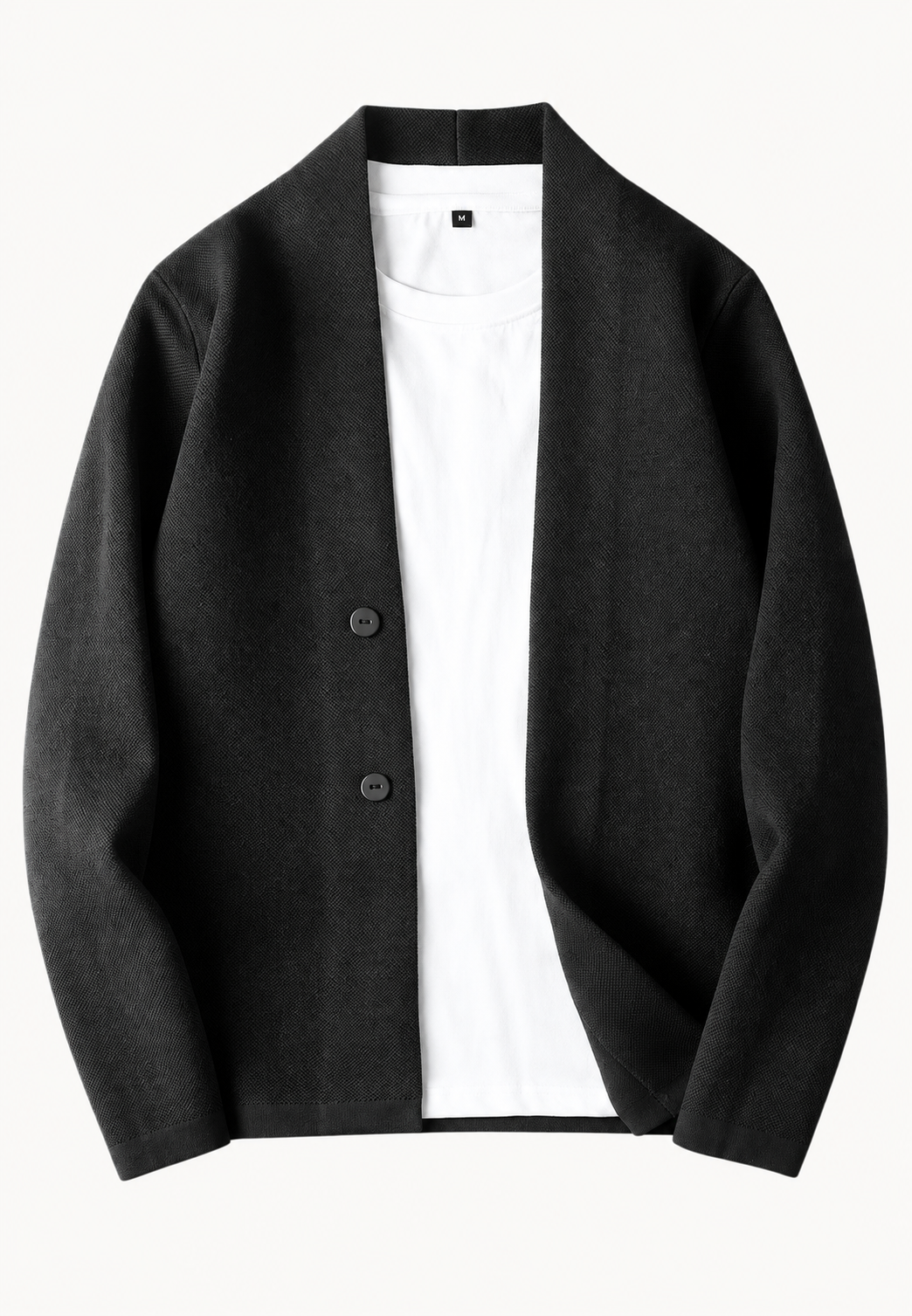 Cárdigan elegante de punto con botones y cuello chal - Salvatore