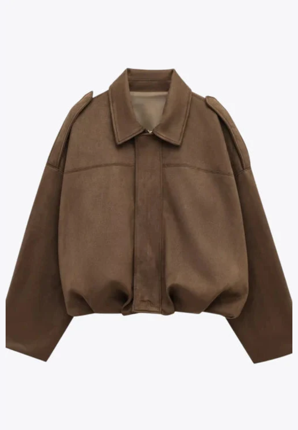 Cazadora bomber mujer efecto ante cuello camisero - Ottilie