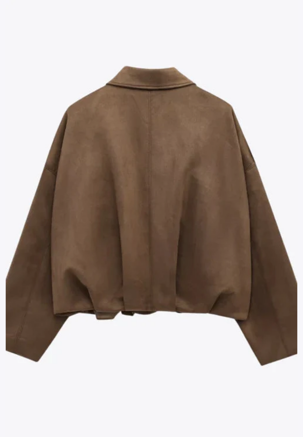 Cazadora bomber mujer efecto ante cuello camisero - Ottilie