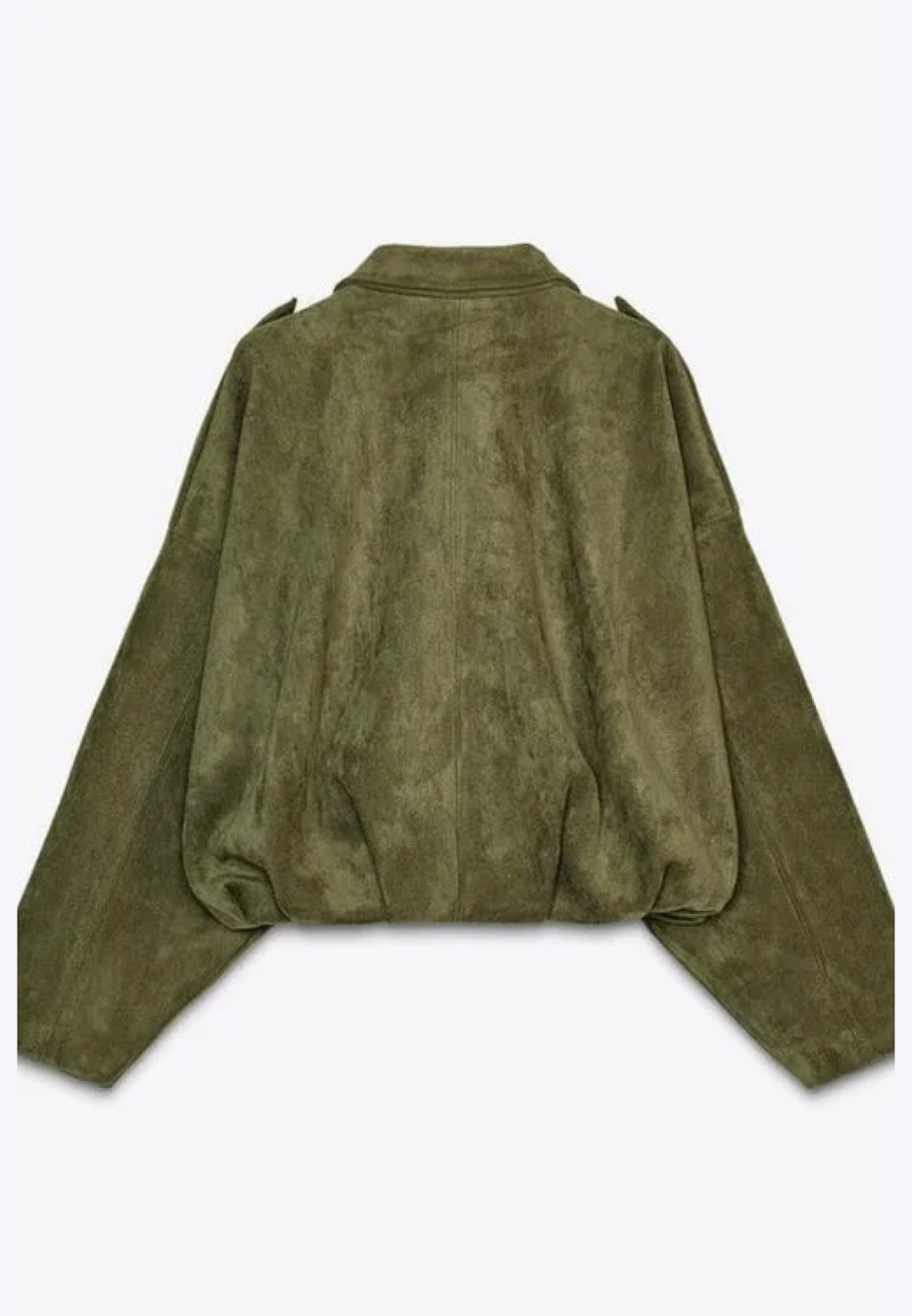 Cazadora bomber mujer efecto ante cuello camisero - Ottilie