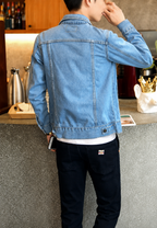 Cazadora vaquera efecto lavado bolsillos con solapa - Stellan