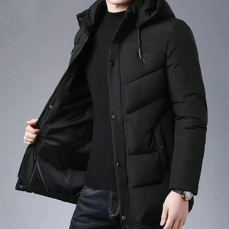 Abrigo acolchado hombre algodón contemporáneo cálido resistente elegante invierno - Casper