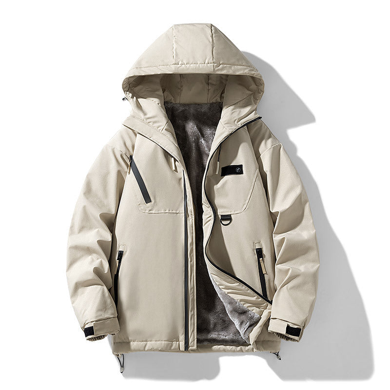Chaqueta térmica ligera para hombre con capucha y forro interior - Orven