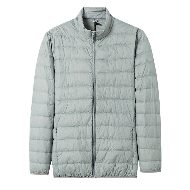 Chaqueta ligera acolchada hombre cuello alto cremallera minimalista impermeable - Patrick