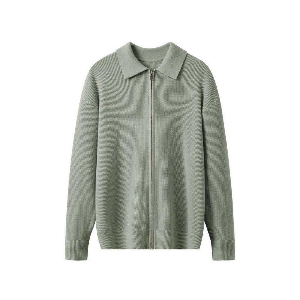 Cárdigan de punto con cuello para hombre - Franco