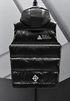 Chaleco acolchado hombre capucha ajustable acabado brillante diseño urbano - Keldan