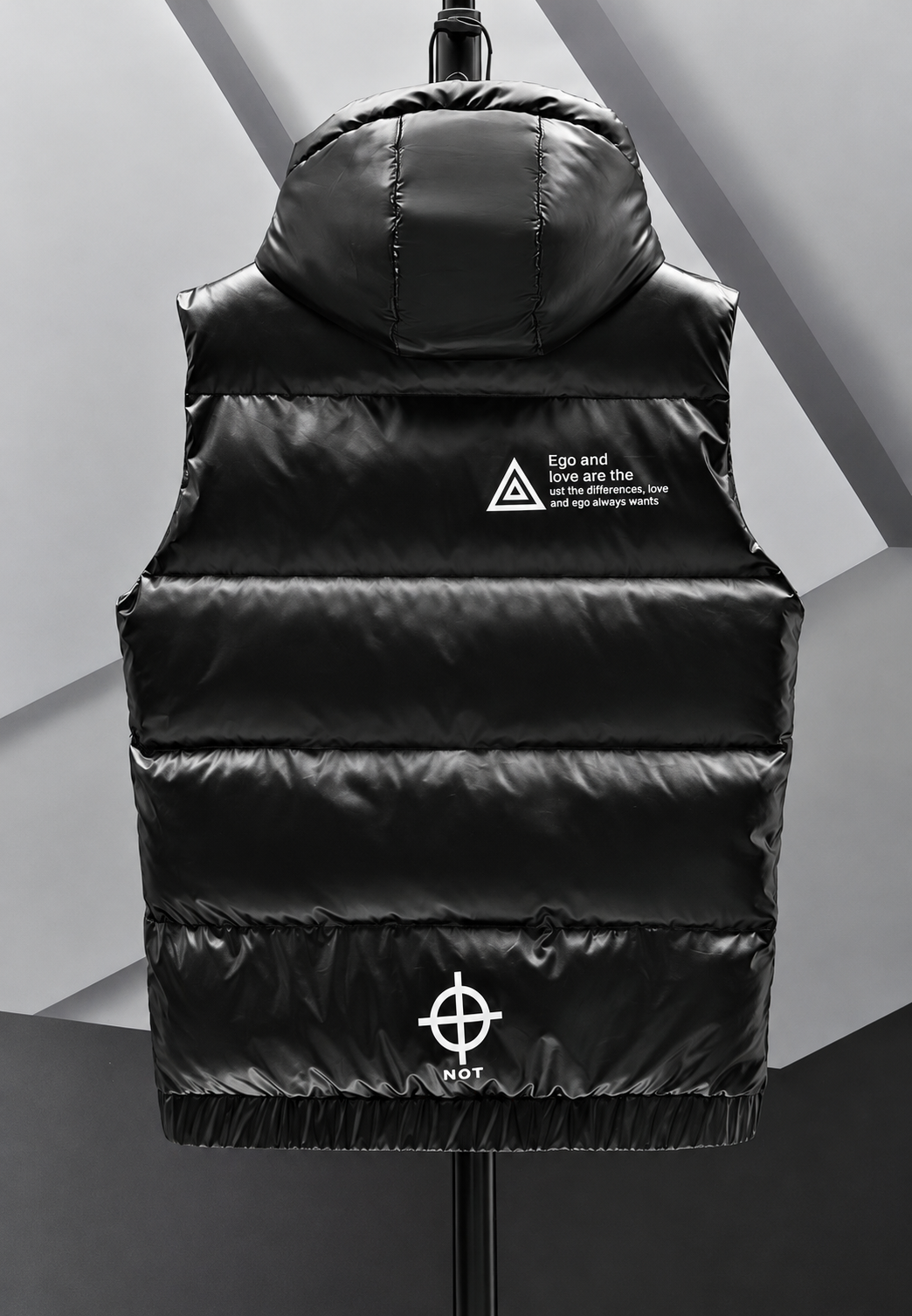 Chaleco acolchado hombre capucha ajustable acabado brillante diseño urbano - Keldan