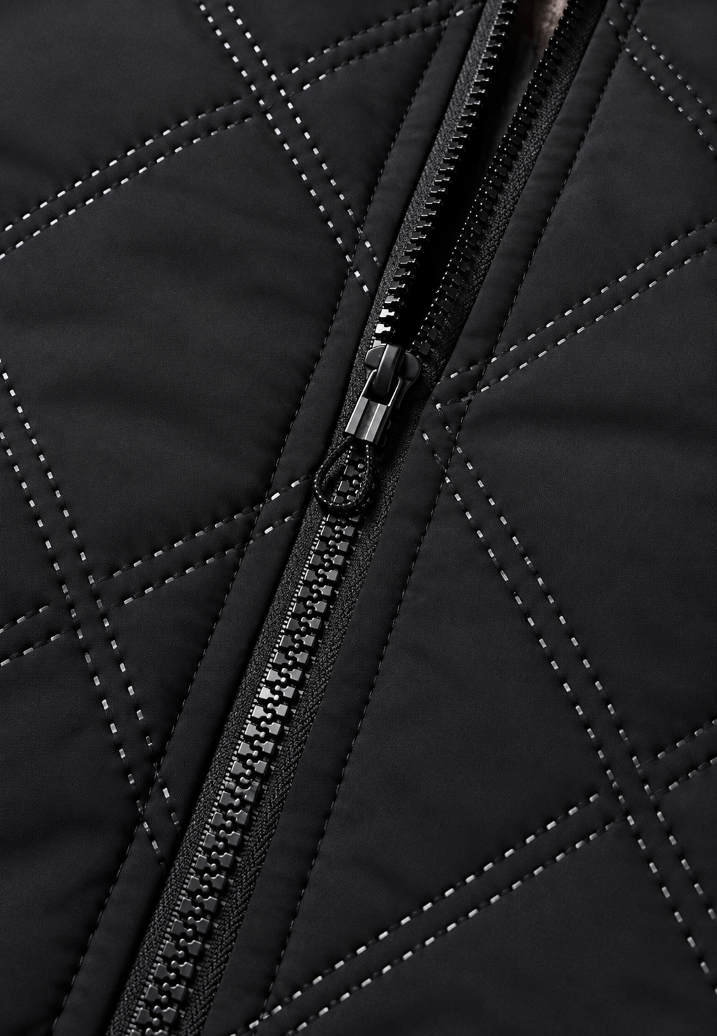 Chaqueta acolchada hombre cuello alto interior efecto borreguito - Valdemar