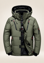 Chaqueta acolchada hombre outdoor capucha cuello alto - Stellan