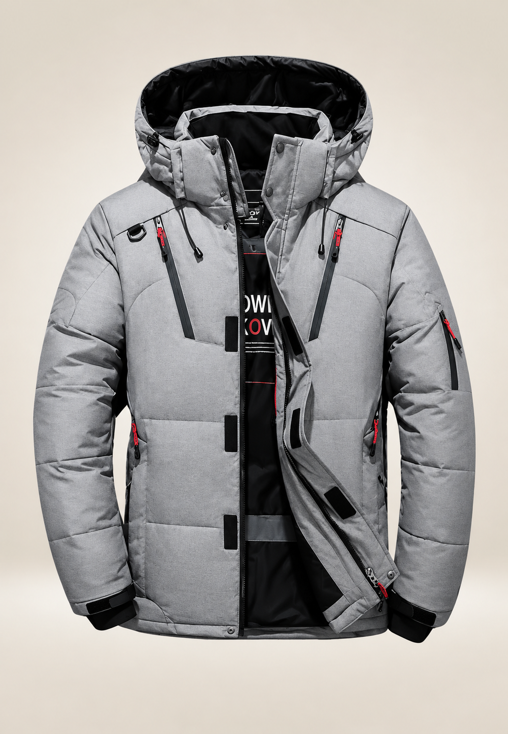 Chaqueta acolchada hombre outdoor capucha cuello alto - Stellan