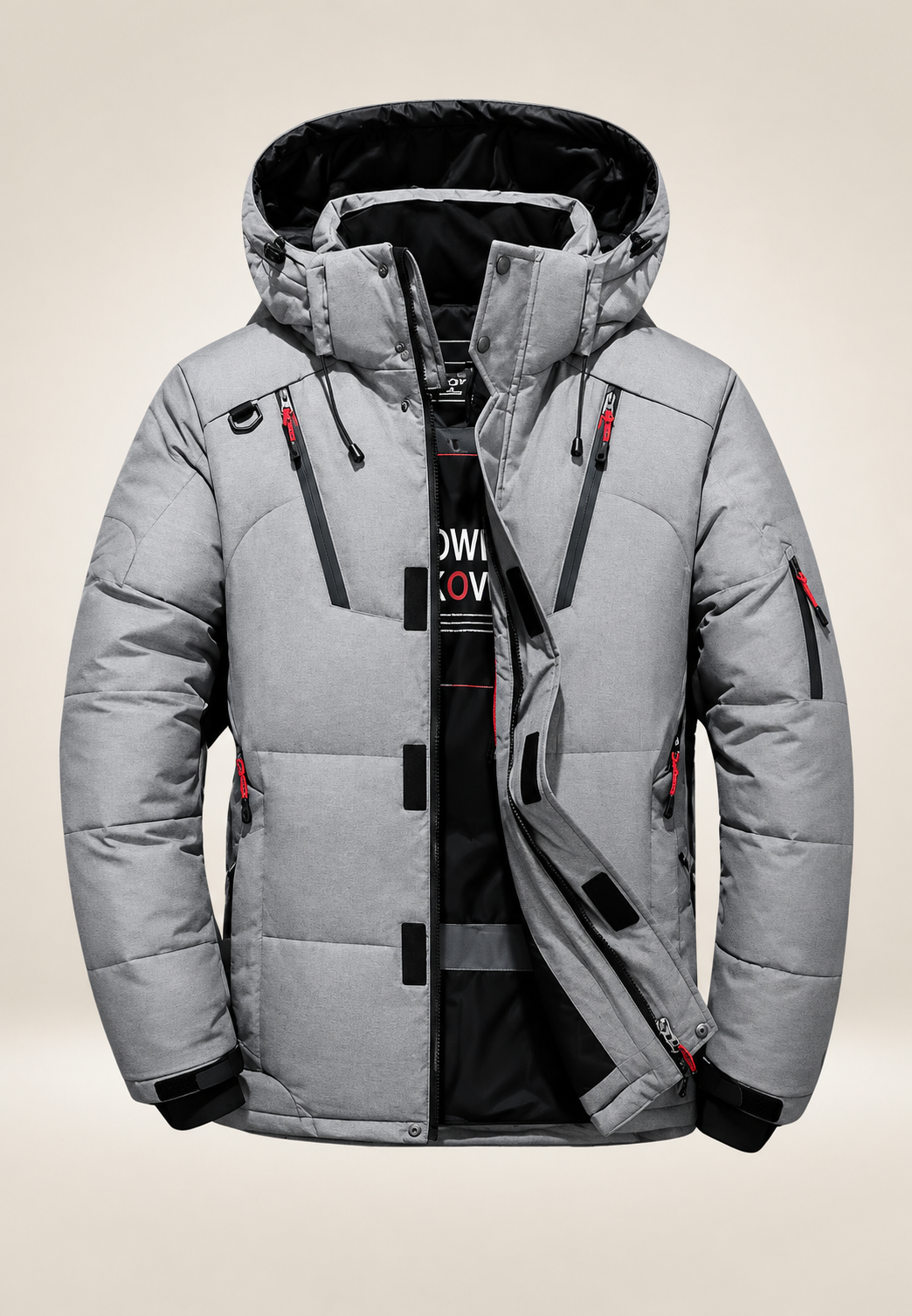 Chaqueta acolchada hombre outdoor capucha cuello alto - Stellan