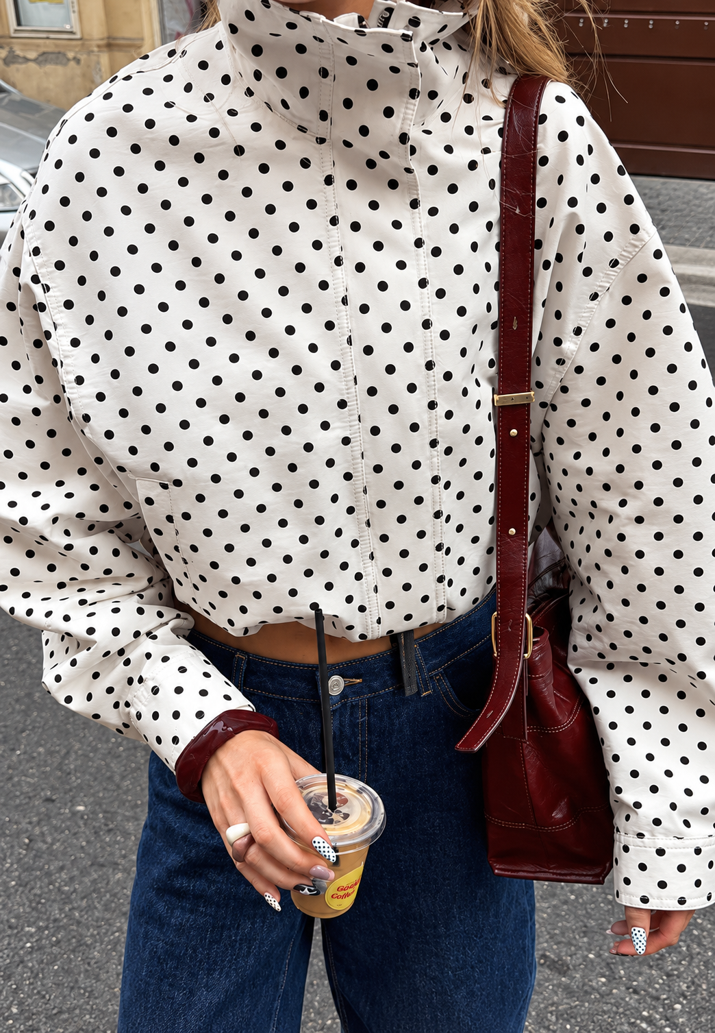 Cazadora bomber de mujer polka dot - Vera