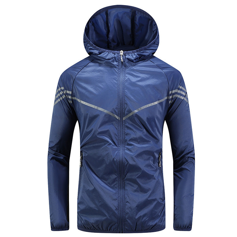 Chaqueta impermeable hombre capucha bolsillos cremallera - Thiago