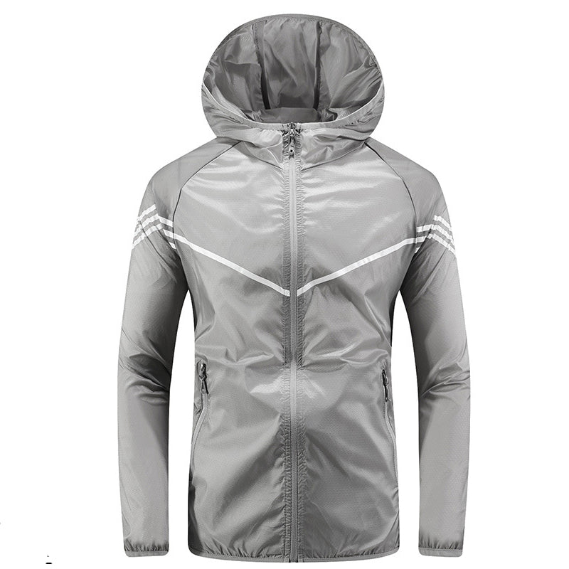 Chaqueta impermeable hombre capucha bolsillos cremallera - Thiago