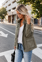 Chaqueta ligera de mujer con bolsillos - Tilda