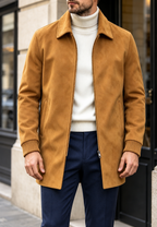 Chaqueta de hombre efecto ante con cremallera - Darío