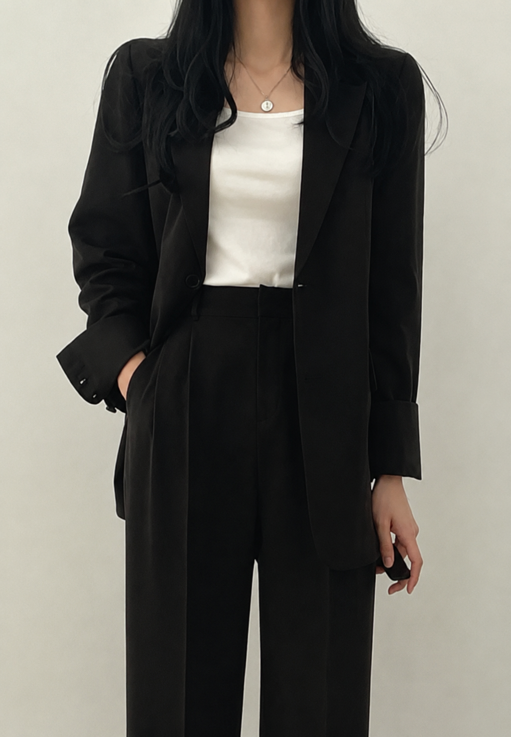Conjunto mujer dos piezas blazer y pantalón recto - Athena