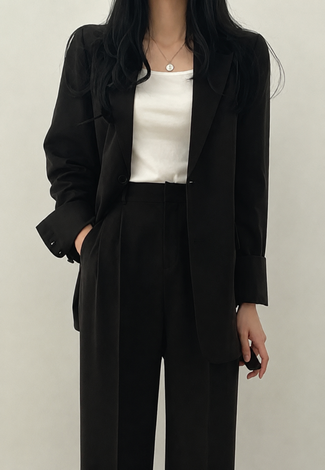 Conjunto mujer dos piezas blazer y pantalón recto - Athena