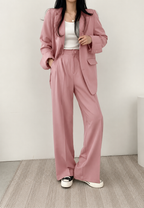 Conjunto mujer dos piezas blazer y pantalón recto - Athena