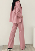 Conjunto mujer dos piezas blazer y pantalón recto - Athena