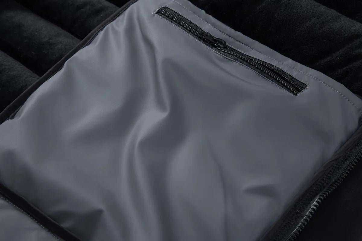 Abrigo invierno hombre informal capucha algodón contemporáneo cálido versátil - Luc