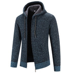 Cárdigan para hombre con capucha y forro interior - Rynor