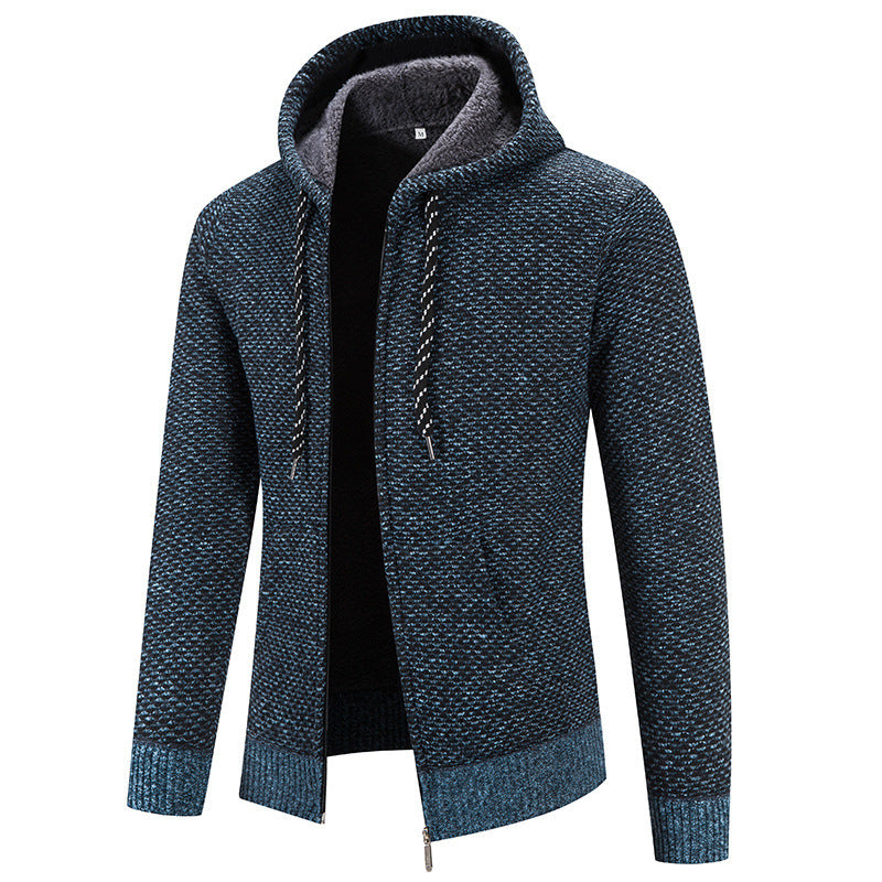 Cárdigan para hombre con capucha y forro interior - Rynor