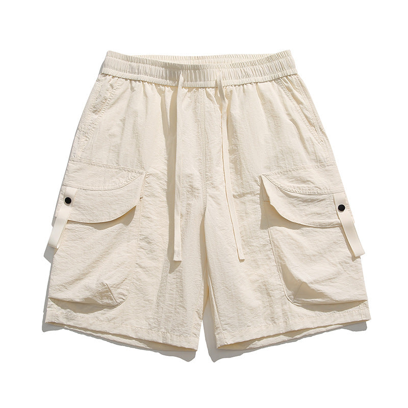 Shorts cargo deportivos con bolsillos amplios para hombre - Leonel