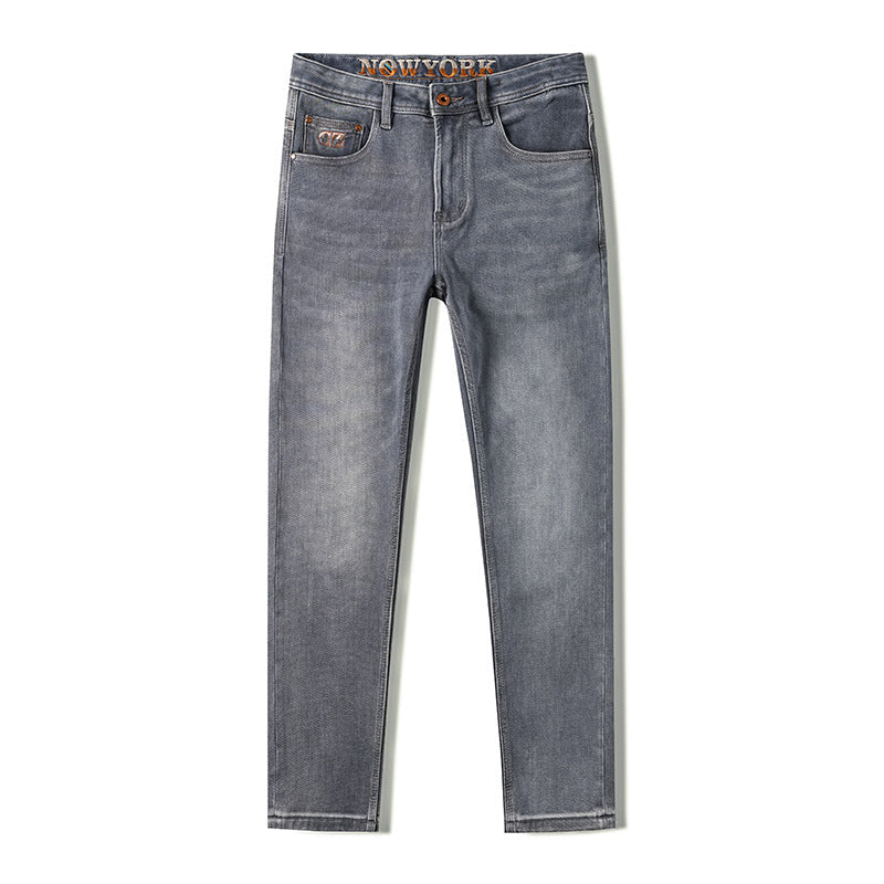 Pantalones vaqueros rectos de acabado gris - Torleif
