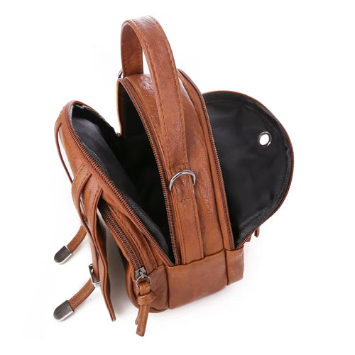 Bolso de hombro mujer diseño compacto cuero estilo vintage - Miranda