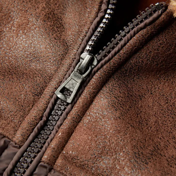 Chaqueta sherpa hombre ante forro polar termorreflectante cálida vintage frío extremo - Velvetron