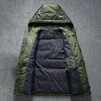 Chaqueta hombre alpina protección frío extremo sarga aislamiento resistente montaña - Alpine Shield