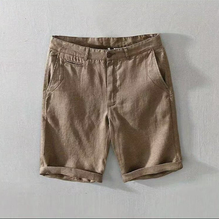 Shorts casual de lino para hombre - Éder