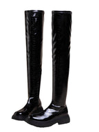 Botas altas para mujer con cremallera - Hildur