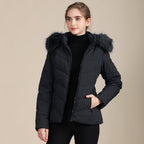 Chaqueta para mujer acolchada con capucha afelpada - Nerise