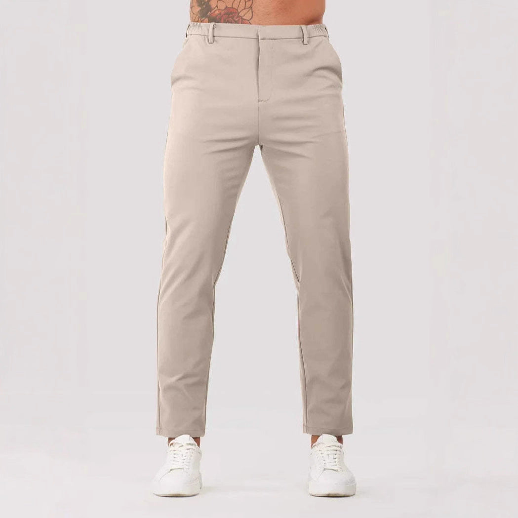 Pantalones rectos de traje para hombre - Jorund