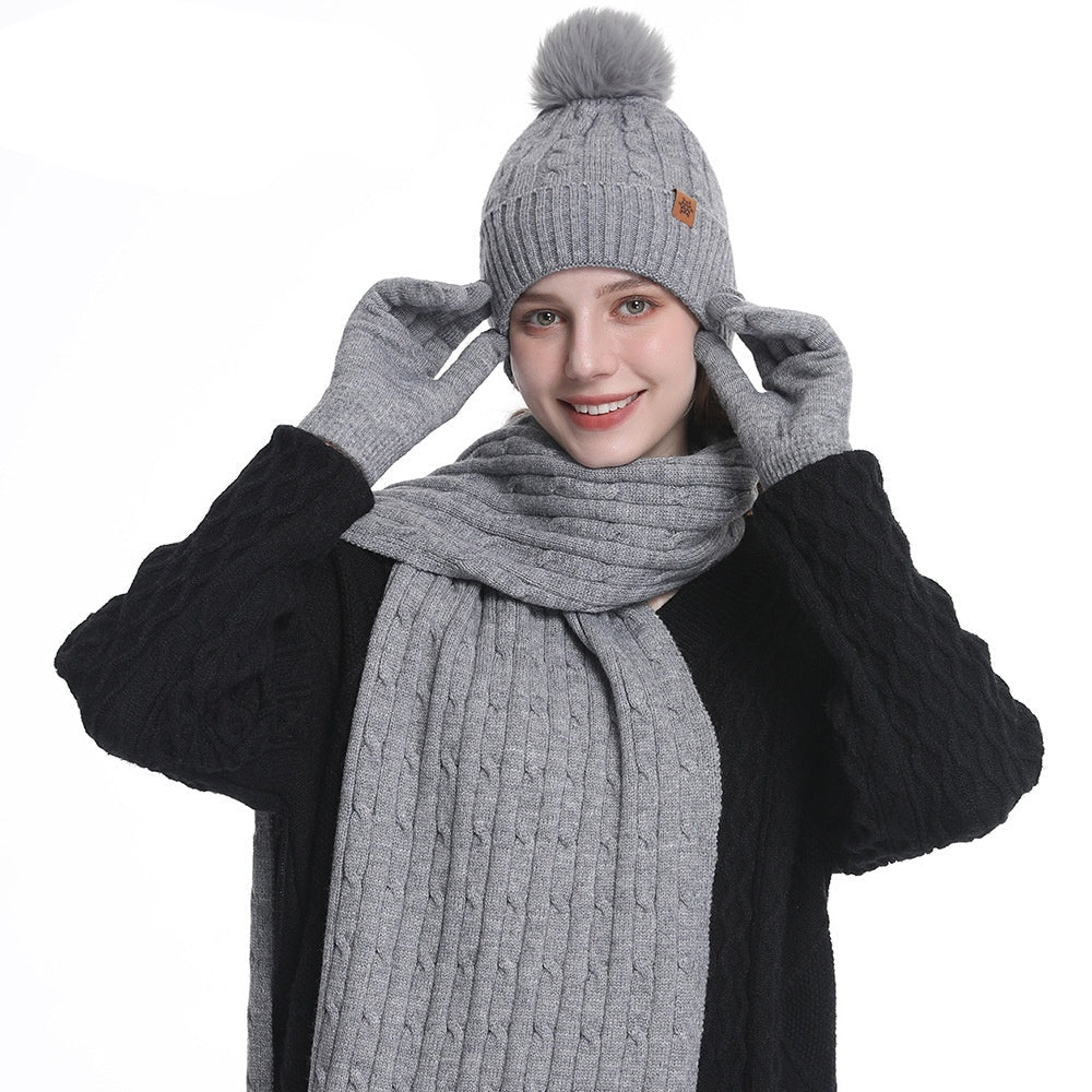 Conjunto gorro bufanda y guantes - Avenia