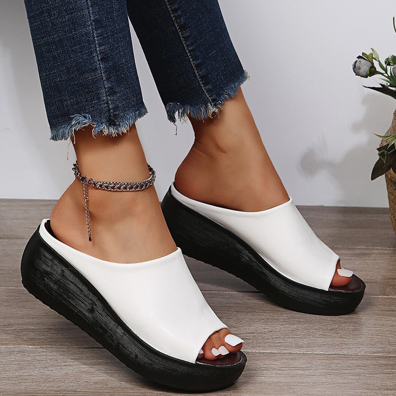 Sandalias plataforma abiertas para mujer - Clarissa