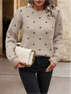 Suéter de punto jacquard para mujer - Briska