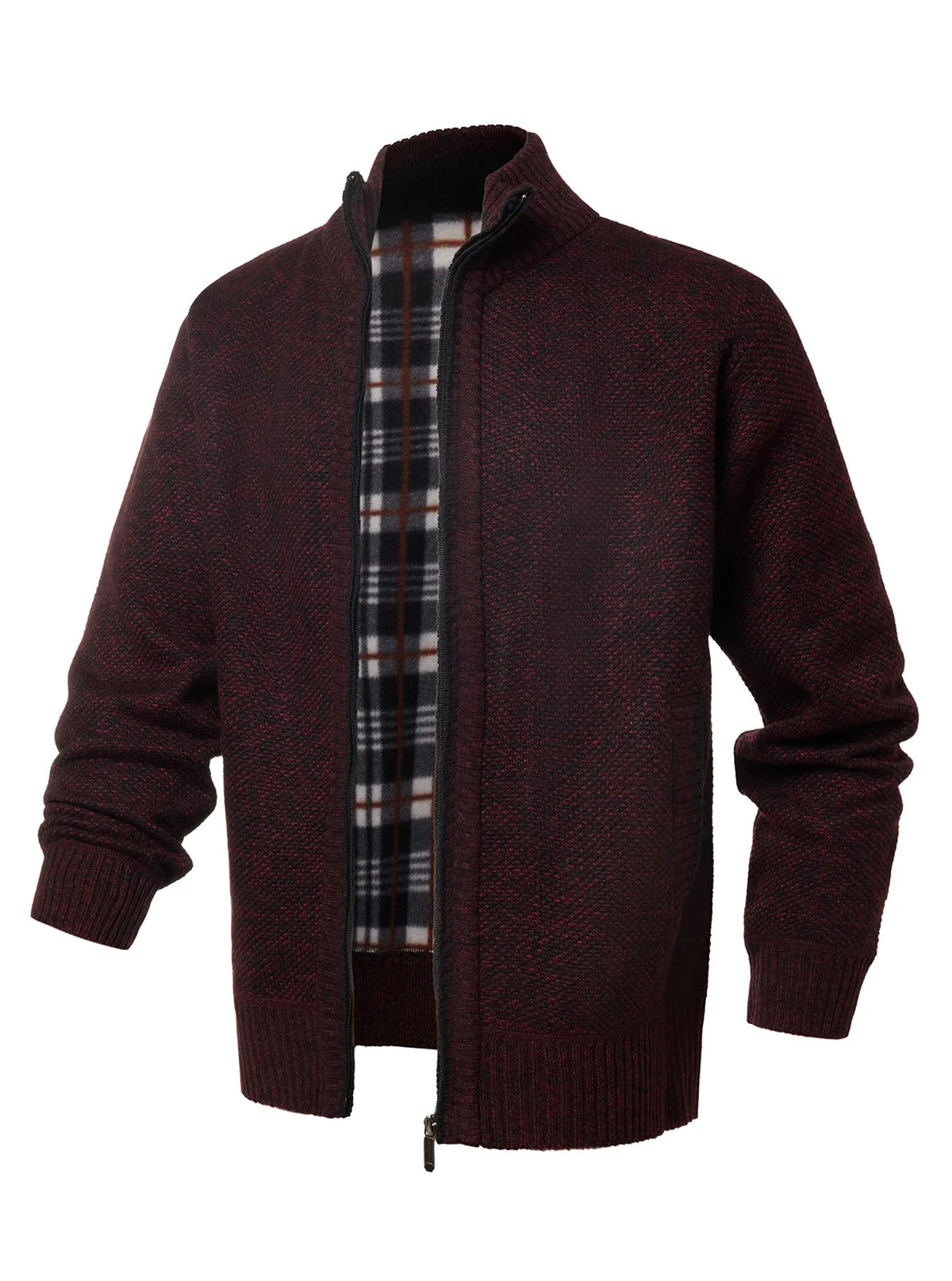 Chaqueta de punto con cremallera y cuello alto - Joshua