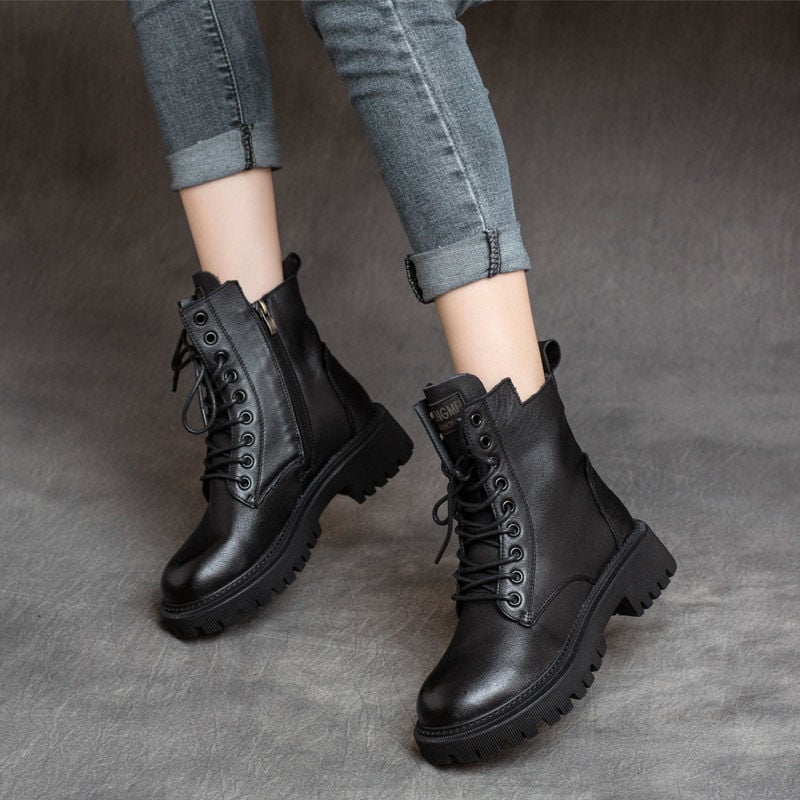 Botines para mujer efecto piel estructurada - Kaerine