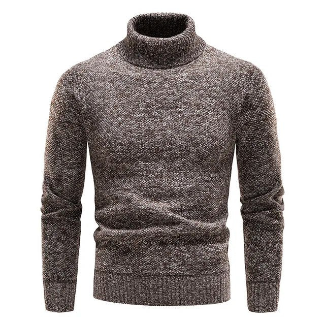 Suéter para hombre cuello alto efecto tejido - Raiden