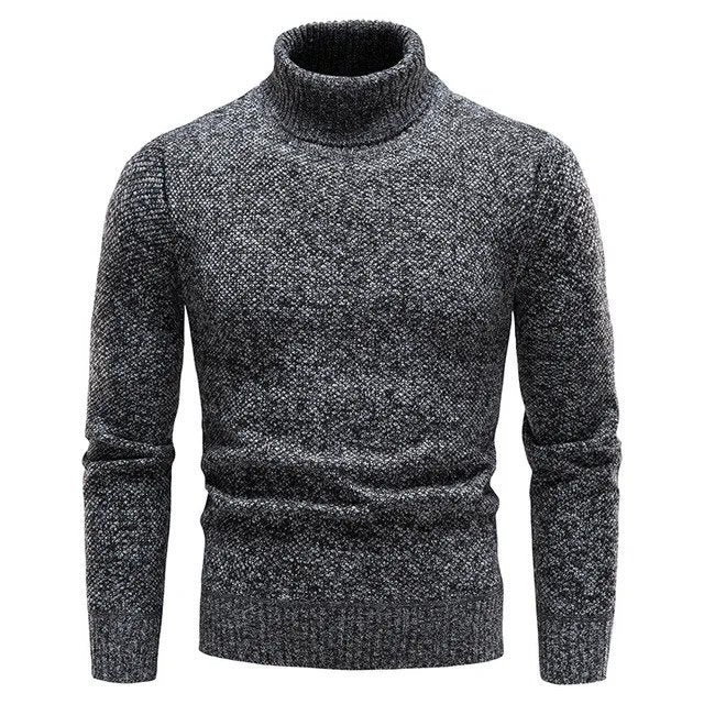 Suéter para hombre cuello alto efecto tejido - Raiden